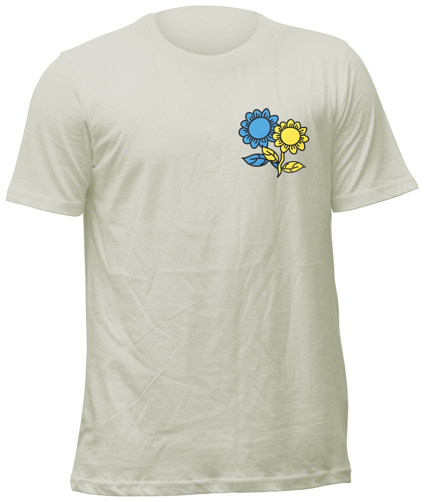 Ukrainian Sunflowers Front-Only T-Shirt (Ukraine Fundraiser)